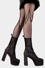 Lamoda Apparent Lies Platform Calf Boots, view 3