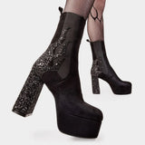 Lamoda Apparent Lies Platform Calf Boots, view 4