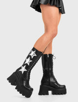 Lamoda Big League Chunky Platform Calf Boots, view 3