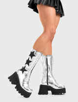 Lamoda Big League Chunky Platform Calf Boots, view 2
