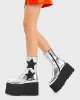 Lamoda Big Shot Chunky Platform Ankle Boots, view 3