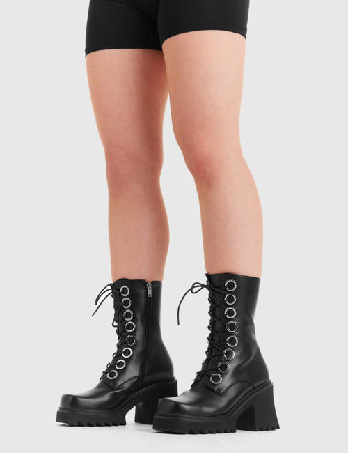 Lamoda Bulletproof Chunky Platform Ankle Boots