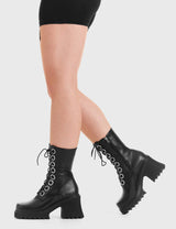 Lamoda Bulletproof Chunky Platform Ankle Boots, view 3