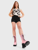 Lamoda Bulletproof Chunky Platform Ankle Boots, view 2