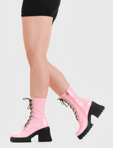 Lamoda Bulletproof Chunky Platform Ankle Boots, view 3