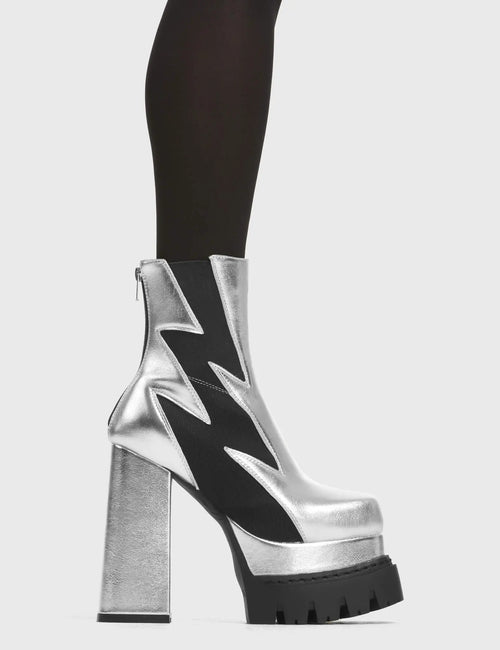 Lamoda Count Me In Women Silver Platform Sandals Stylish Comfort Modern Look