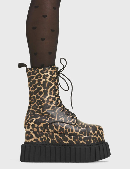 Lamoda Jungle Queen Chunky Platform Creeper Ankle Boots