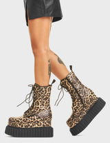 Lamoda Jungle Queen Chunky Platform Creeper Ankle Boots, view 4