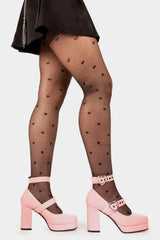 Lamoda Chrome Heart Platform Heels, view 4