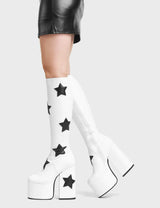 Lamoda Comet Platform Knee High Boots, view 3