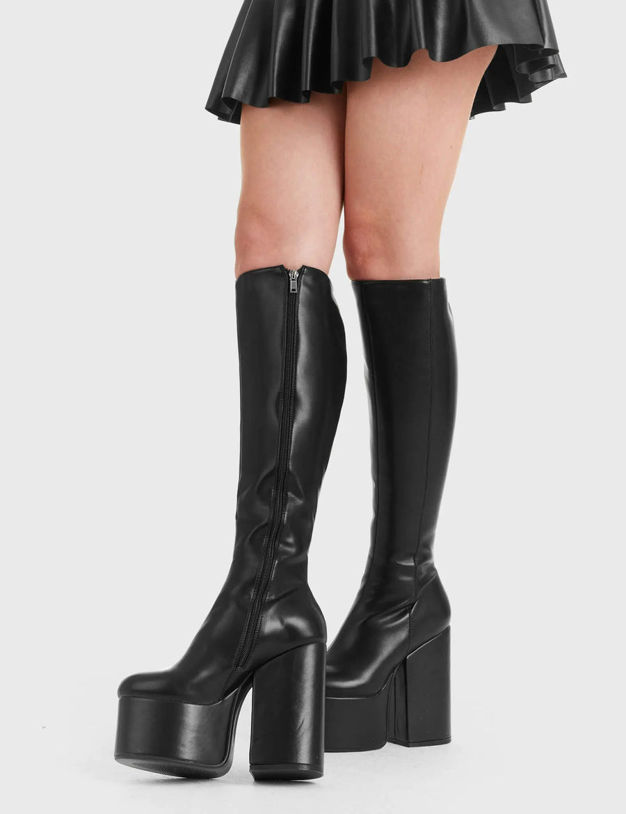 Lamoda Concert Platform Knee High Boots
