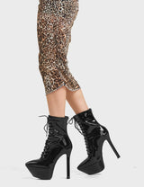 Lamoda Cool Kids Platform Ankle Boots, view 4