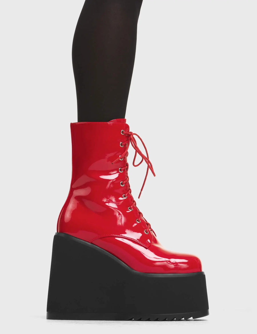 Lamoda Pretty Fly Chunky Platform Ankle Boots