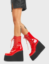 Lamoda Pretty Fly Chunky Platform Ankle Boots, view 4