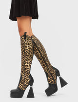 Lamoda Curious Platform Knee High Boots, view 3