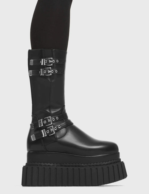 Lamoda Night Time Chunky Platform Creeper Ankle Boots