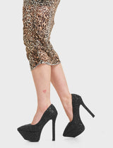 Lamoda Diamond In The Rough Platform Heels, view 4