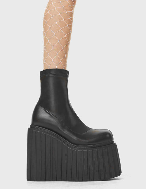 Lamoda Down To Earth Chunky Platform Creeper Ankle Boots