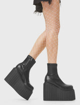 Lamoda Down To Earth Chunky Platform Creeper Ankle Boots, view 4