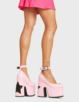 Lamoda Star Shine Chunky Platform Heels, view 2