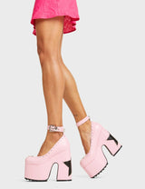 Lamoda Star Shine Chunky Platform Heels, view 4