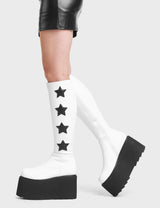 Lamoda Extraterrestrial Platform Knee High Boots, view 5
