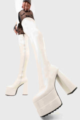 Lamoda Fantasies Platform Thigh High Boots, view 2