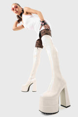Lamoda Fantasies Wide Calf Platform Thigh High Boots, view 2