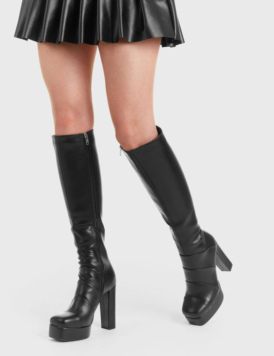 Lamoda Fashionably Late Platform Knee High Boots