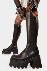 Lamoda For You Chunky Platform Knee High Boots, view 2