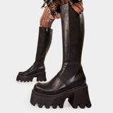 Lamoda For You Chunky Platform Knee High Boots, view 4