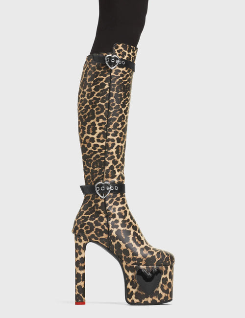 Lamoda Fuxxt Platform Knee High Boots
