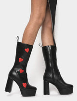 Lamoda Game Of Love Platform Calf Boots, view 3