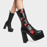 Lamoda Game Of Love Platform Calf Boots, view 4