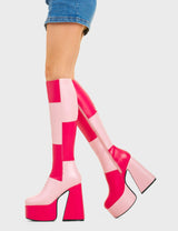 Lamoda Gemini Platform Knee High Boots, view 3