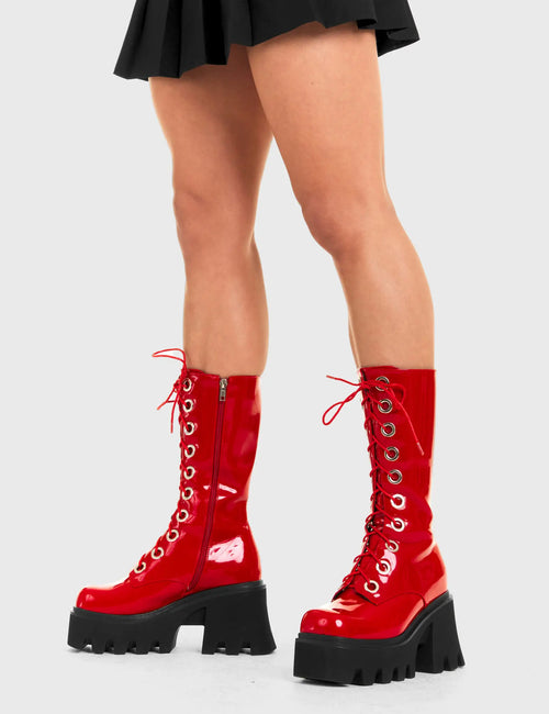 Lamoda Get Paid Chunky Platform Calf Boots