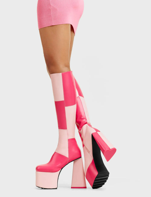 Lamoda Getting Better Platform Knee High Boots