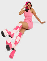 Lamoda Getting Better Platform Knee High Boots, view 2
