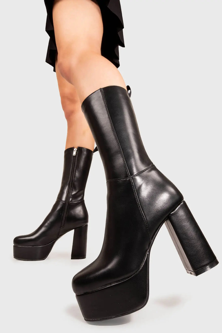 Lamoda Going Under Platform Calf Boots