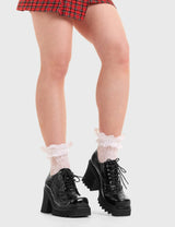 Lamoda Good Evening Chunky Brogue Shoes, view 2