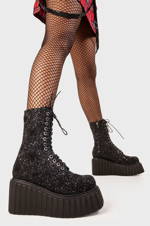 Lamoda Hand On Heart Chunky Ankle Creeper Boots