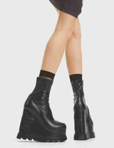 Lamoda Hands Down Chunky Platform Ankle Boots, view 2
