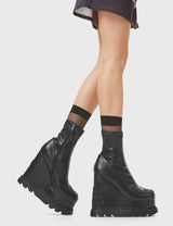 Lamoda Hands Down Chunky Platform Ankle Boots, view 4