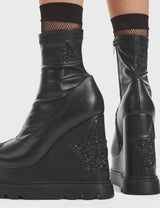 Lamoda Hands Down Chunky Platform Ankle Boots, view 5