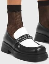 Lamoda Head Spin Platform Loafer Shoes, view 3