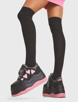 Lamoda Heart On My Sleeve Chunky Platform Sneakers, view 2
