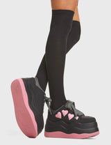 Lamoda Heart On My Sleeve Chunky Platform Sneakers, view 5