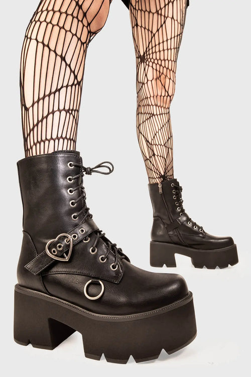 Lamoda Heartless Chunky Platform Boots
