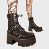 Lamoda Heartless Chunky Platform Boots, view 4