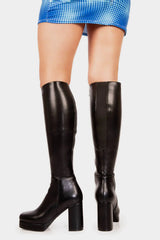 Lamoda Humble Platform Knee High Boots, view 4